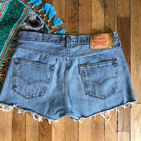 Levi's Pants - Vintage Levi Cut Off Distressed Festival Shorts